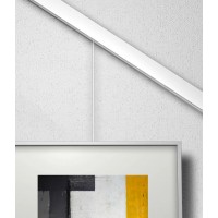 Stopper til skinne på skrå væg 